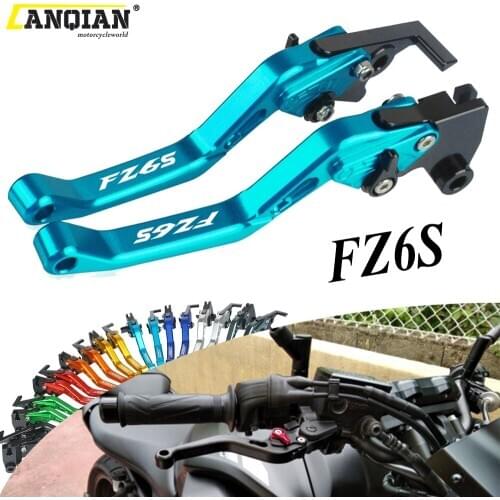 Motorcycle Parts CNC Adjustable Foldable Extendable Brake Clutch Lever For YAMAHA FZ6S FZ 6S 2004 2005 2006 2007 2008 2009 2010