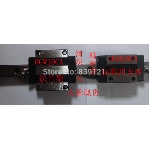 Good China quality guideway precision linear guide rail slider HGW15 100mm+hgw15ca