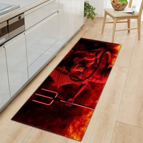 Modern Skeleton Kitchen Sofa Carpet Door Mat Strip Floor Mat Carpets for Living Room Rugs for Bedroom