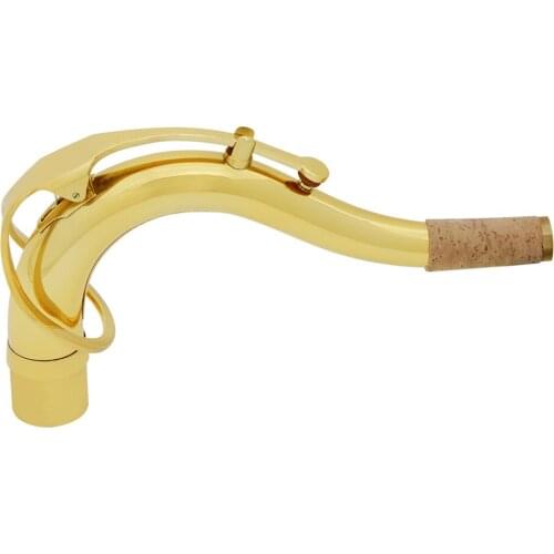 Tenor Saxophone Sax Bend Neck Brass Material Lacquered Gold Saxophone Neck 27.8mm Woodwind Instrument Replacement Accessories