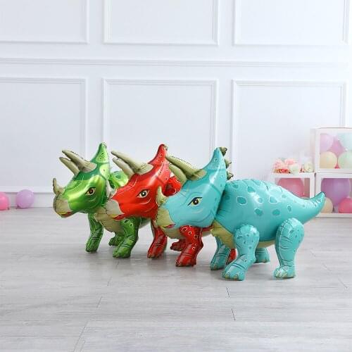 1pc 4D Dinosaur Balloons Foil Balloons Baby Shower Birthday Party Decorations Dinosaur Party Supplies Kids Toys Globos