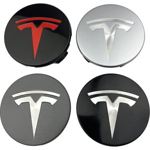 4Pcs 57mm car auto wheel center caps hub cover emblem logo badge For Tesla MODEL S X 3 Stainless Steel Car accessories