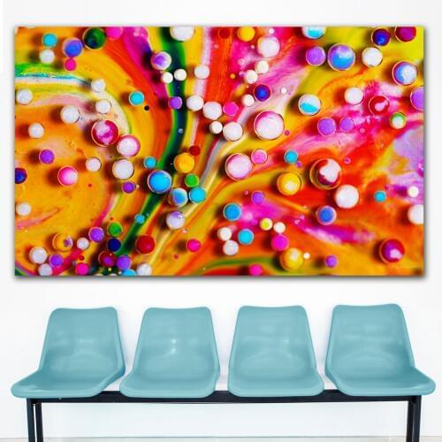 Large size Printing Oil Painting colorful goodies fluidic wall art canvas print pictures for living room and bedroom No Frame
