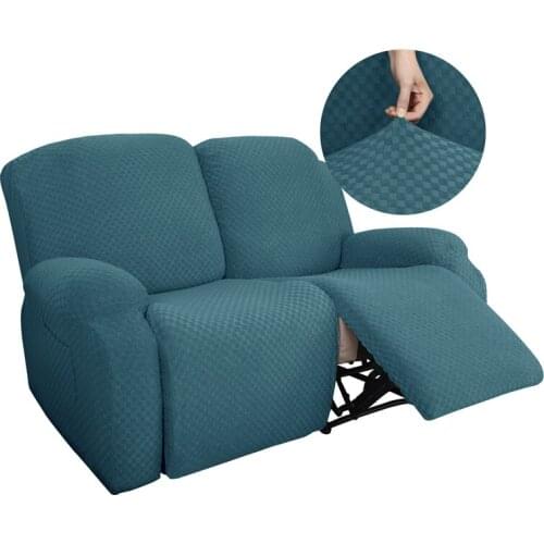 1 2 Seater Sofa Cover All-Inclusive Rocking Arm Chair Cover Thicken Recliner Cover Couch Slipcover Sofa Bed Cover Solid Color
