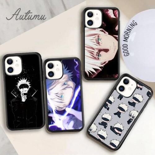 Anime Jujutsu Kaisen Phone Case for iPhone 11 12 Pro Max mini X XR XS SE 2020 5 6 7 8 Plus Samsung Galaxy S8 S9 S10 Cover shell