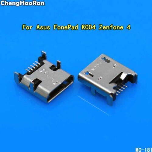 ChengHaoRan 2pcs Micro USB Jack Connector Charging Socket Port for Asus FonePad K004 Zenfone 4 USB 5pin Charging connector