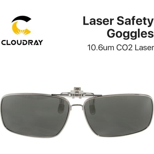 Cloudray 10600nm Clip-on Laser Safety Goggles OD4+ CE Style G For 10.6um CO2 Laser Engraving & Marking Machine