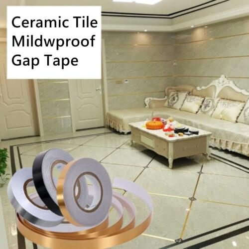 DIY Waterproof Copper Foil Strip Seam Sticker Gap Seal Aluminum Foil Tape Tile Waterproof Gap Sticker Home Decoration
