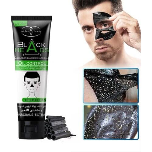 Blackhead Clean Mask Face Skin Care Bamboo Charcoal Facial Masks Remove Blackhead Acne Peeling Mask Face Nose Deeply Cleansing