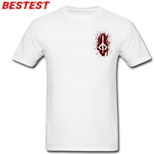Hunters Rune T-shirt Men Custom Logo Tshirt New Viking Berserker T Shirts Crewneck 100% Cotton Short Sleeve Tops Tee Shirts