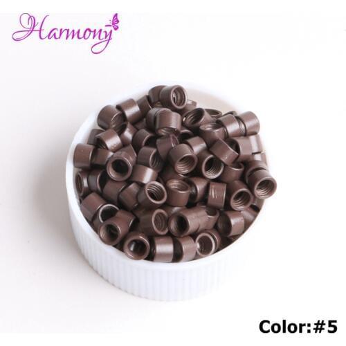 Harmony Plus Hair 4.0*2.7*2.7mm 1000pcs Micro rings Beads Links with Screws for I tip hair extensions 8 colors available