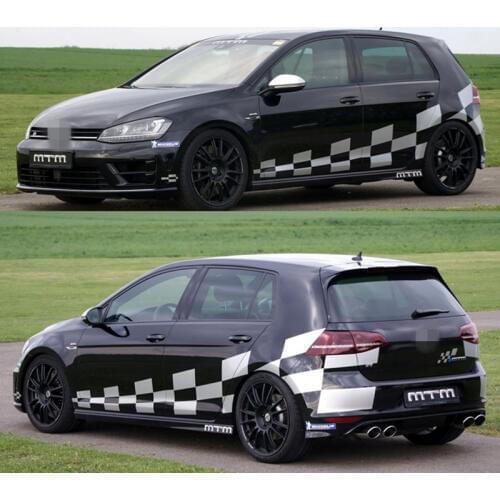 Racing Sticker Body Exterior Decoration Modified Sticker Pull Flower Stripe Film For Golf R