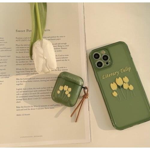 Beautiful Tulip Bumper Phone Case for iphone 12 11 Pro XR X XS Max 8 7 Plus SE 2020 Shockproof Translucent Silicone Cases Cover