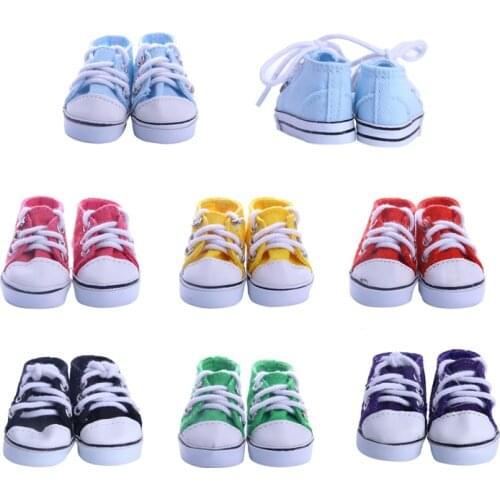 Doll 7 Styles Fashion Canvas Shoes For 14.5 Inch Doll Wellie Wisher Generation Christmas Birthday Girls Gift