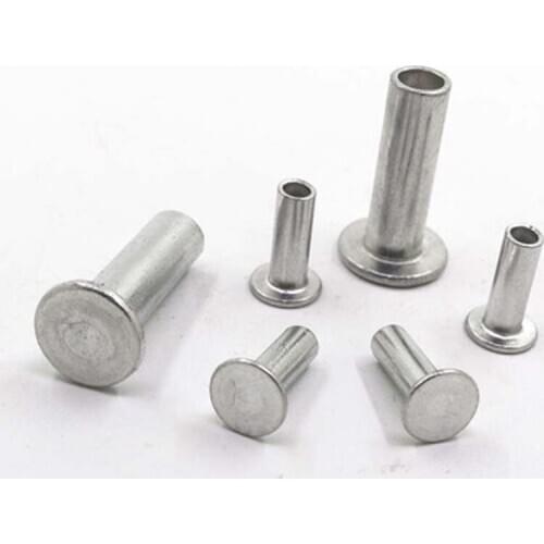 M5 Countersunk head half hollow Rivet GB875 Flat head Aluminum Rivets 6-32mm Length