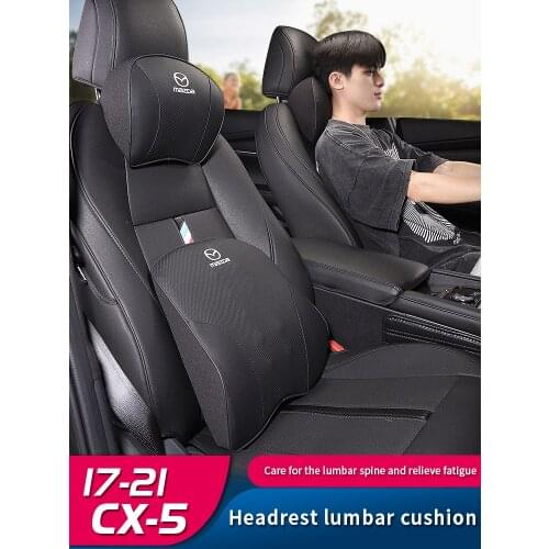 Mazda Car Headrest Pillow Neck Memory Lumbar Support Cotton Breathable Auto Neck Rest Headrest Cushion Seat Pillow for Mazda