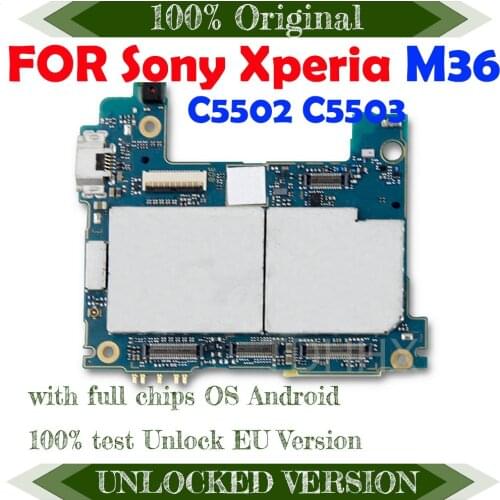 EU Version Original Working Unlocked Mainboard Logic Board FPC For For Sony Xperia ZR M36 M36h C5502 C5503 Motherboard