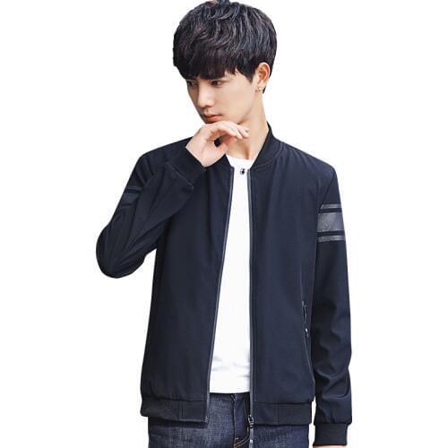 Mens Jackets and Coats Autumn Winter Long Sleeve Winered Gray Black Blue Clothes