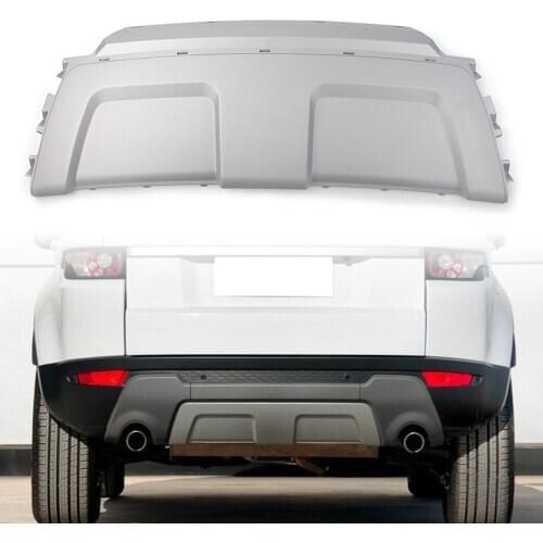 Car Rear Bumper Cover Trim Plate Board Protector For Land Rover Range Rover Evoque 2012 2013 2014 2015 2016 2017 2018 Gray ABS