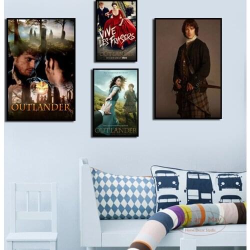 Wall Art Poster New Outlander TV Series Performance Movie Character Canvas Painting HD Print Modern Living Room Home Decoration