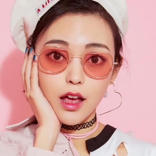 2020 New Irregular Hexagon SunglassTrendy Candy Colored Sunglasses Women Transparent Lens Eyewear Clear Oculos De Sol UV400