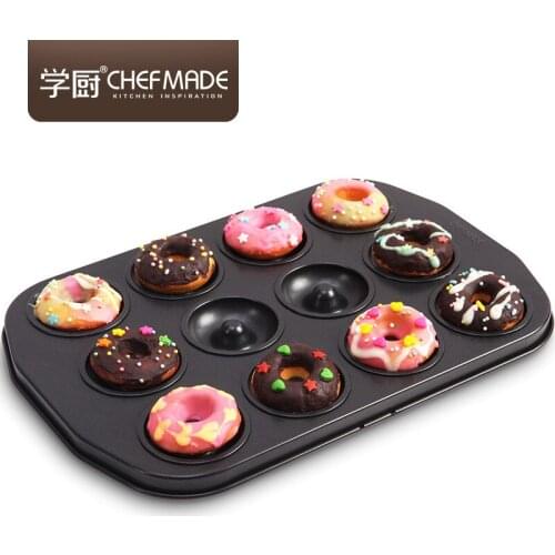 New Arraival 6 Cup donut 12.5 inch X8.5 inch X1.8 inch Easy To Clean Non-Stick Cookie Moulds