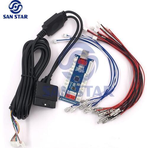 Upgrade 4 IN 1 Arcade controller for PS3/PS2/PC/Xbox 360 for windows Android game control board