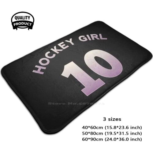 Cute Hockey Girl Funny Vintage Soft House Family Anti-Slip Mat Rug Carpet Hockey Funny Hockey Hockey Team Hockey Player Hockey