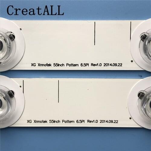 LED Backlight strip 9 lamp For LG Innotek 55Inch Pattern 6.5PI Rev1.0 RIGHT LEFT Panasonic TX-55CX680B TC-55CX650U TC-55DX700C