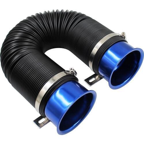 Telescopic Car Air Supply Ventilation Tube Expandable To 1M Intake Hose Pipe Diameter 76mm Ducting Feed Modification