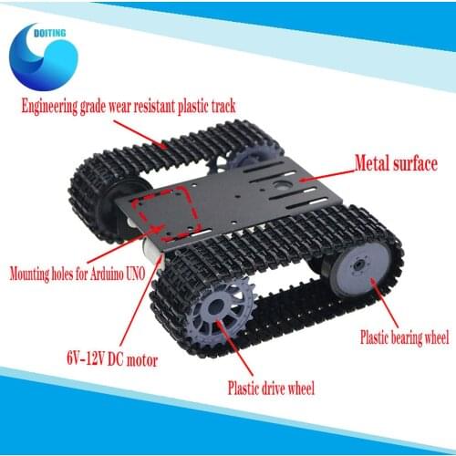 Mini TP101 Smart Tank Chassis Tracked Chassis Remote Control Platform with Dual DC Motor for Arduino DOIT 2018 New Arrival