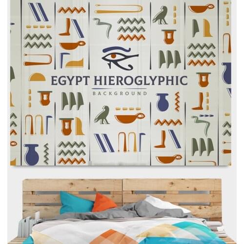 Vintage Egyptian Decorative Hanging Cloth Exotic Background Cloth Ins Wall Tapestry Bedroom Living Room Bedside Wall Hangings