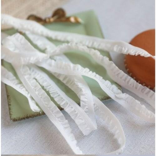 5 Meters Cotton Crocheted Lace Ribbon Embroidered Elastic Cotton Lace Trims DIY Patchwork Handmade Sewing Material Accessories