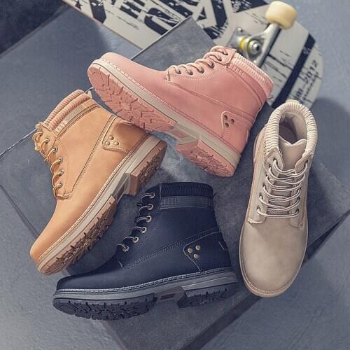 Hot New Autumn Early Winter Shoes Women Flat Heel Boots Fashion Keep Warm Womens Boots Brand Woman Ankle Botas 36-42