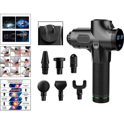 LCD Display Massage Gun Deep Muscle Massager Muscle Pain Slimming Shaping Pain ReliefBody Neck Massage Exercising Relaxation AU