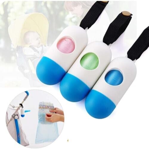 10 Rolls=200 Pcs Garbage Bags Travel Nappy Bags Baby Diaper Disposable One-time Use Rubbish Bag Baby Healthcare Set With Box