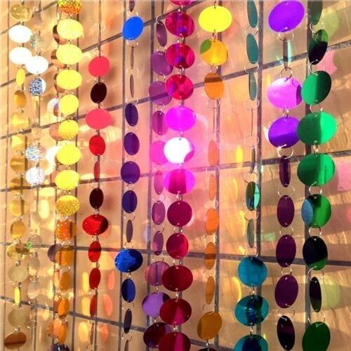 3*5MM gold silver sequin curtain wedding decoration Party Banner Handmade Children Room Home Decor Stage set glitter curtain