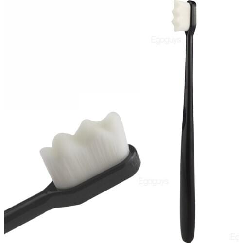 3 Colors Optional 1pc Portable Toothbrushes With Nano Ultra-fine Bristles Wave/Flat Teeth Head Travel Outdoor Use Oral Care Tool