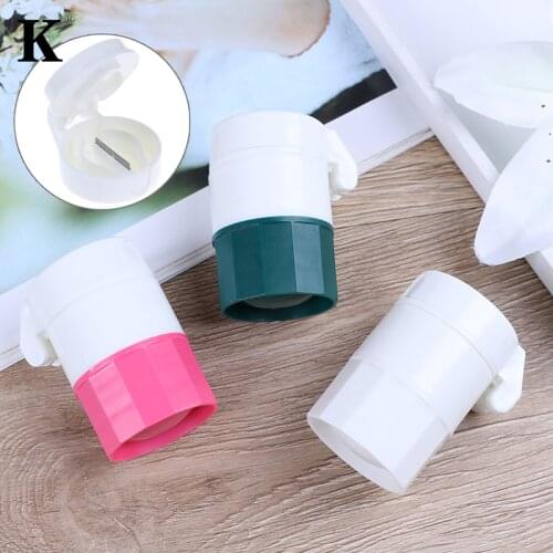 4 in 1 Portable 4 Layer Powder Tablet Grinder Powder Pill Cutter Crusher Medicine Splitter Box Storage