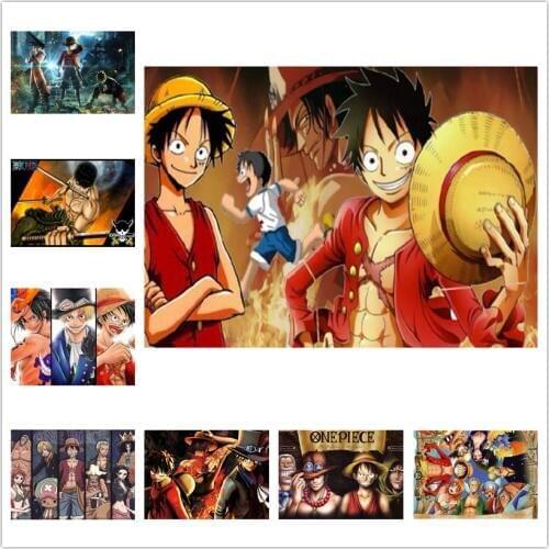 Full Square/Round Drill 5D DIY Diamond Painting "One Piece Luffy" Embroidery Cross Stitch Mosaic Rhinestone Home Decor WG767