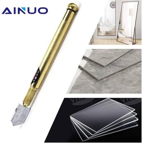 Diamond Glass Cutter Sharp Knife Wheel Blade Cutting Tool Hard Alloy DIY Tile Mirror Repair Cutter 6-12mm