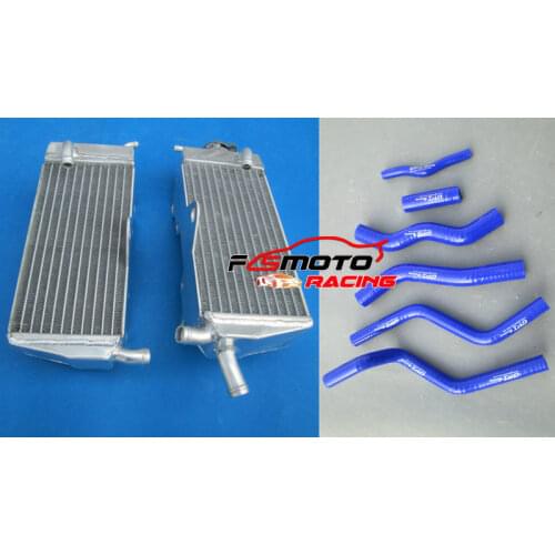 For Honda CR125R CR125 1990-1997 91 92 93 CR 125 R 94 95 96 97 Aluminum Radiator + red Silicone Hose