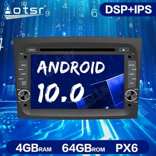 Android 10.0 4GB+64GB DSP Car Radio GPS Navigation Unit For Fiat Doblo 2016 -2018 Car Multimedia Radio Auto Stereo Head Unit ISP