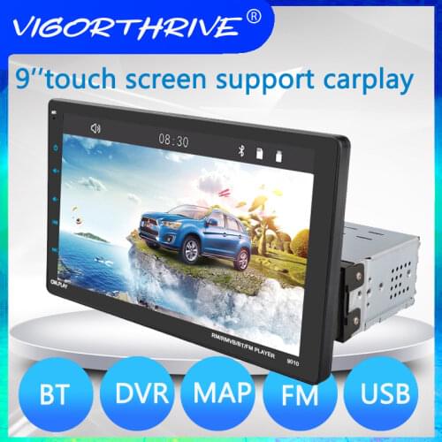For Caplay Car Radio Detachable Machine Full touch screen MP5 Android/Apple Two-way Control9 Inch Single Spindle External 1Din