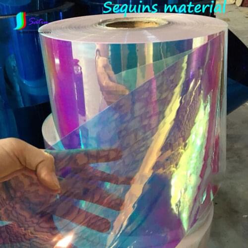 DIY Handmade Sequins Craft Material Colorful White PVC Sequins Raw Material,Cut Arbitrarily,Different Colors S0710L