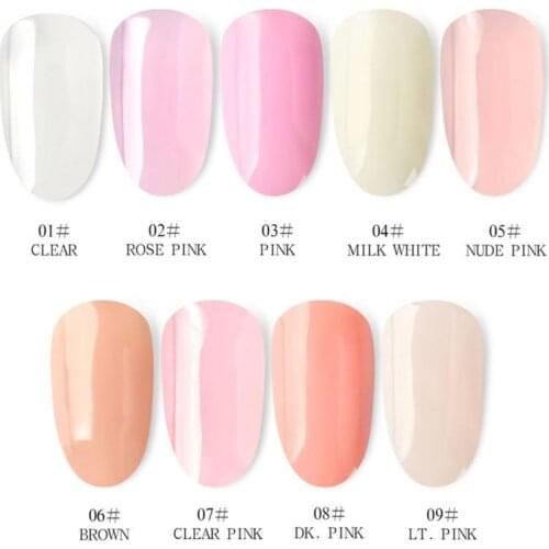 30ml Nail Builder Gel Nail Acrylic Crystal UV LED Builder Gel Tips Enhancement Slip Solution Quick Extension Gel Girl Gift TSLM1