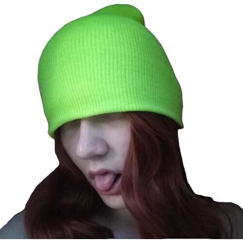 HanXi Solid Beanie Winter Women Hats Knitted Men Hip Hop Cap Candy Skullies for Girls Boys Warm Gorro Ski Caps