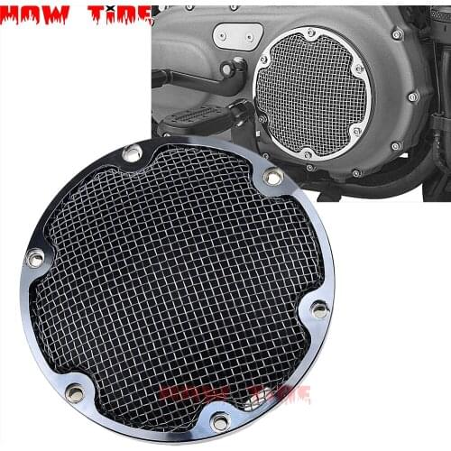 CHROME MESH DERBY COVER 2004-2018 for HARLEY DAVIDSON XL SPORTSTER 883 1200