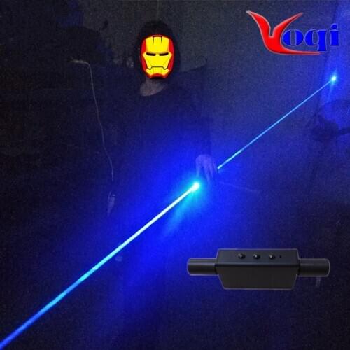 Blue Roughing beam double head laser lamp with rough beam Sword 450nm Portable laser dance props 200MW