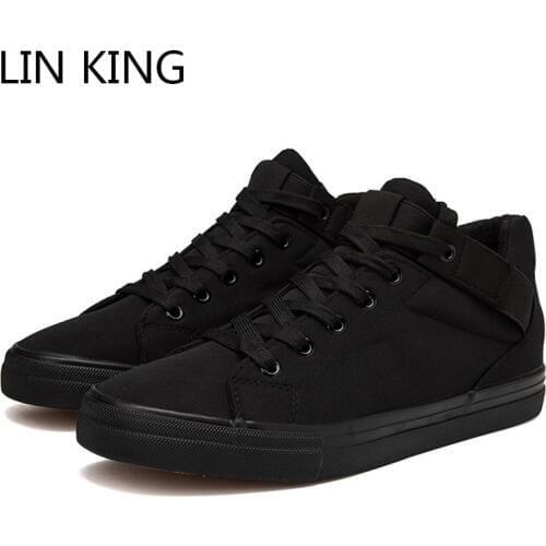 Мужские высокие кеды LIN KING China At AliExpress
